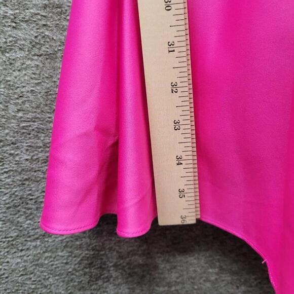 Blondie Nites Juniors Size 5 Hot Pink Lace Up Back Fit & Flare Mini Dress NWT - Picture 8 of 12